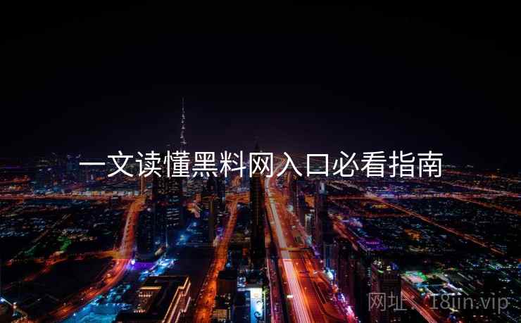 一文读懂黑料网入口必看指南